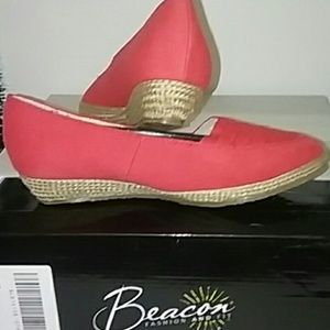 BEACON Sunray Coral Women's Slip-on Espadrilles | 6.5W